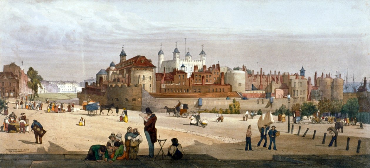 Tower of London, 1842 af Thomas Shotter Boys