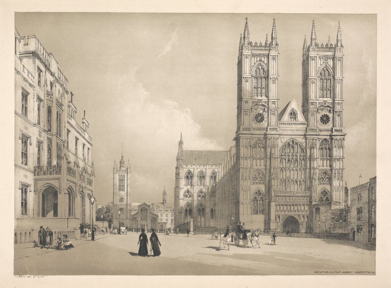 Westminster Abbey, Hospital &c. af Thomas Shotter Boys