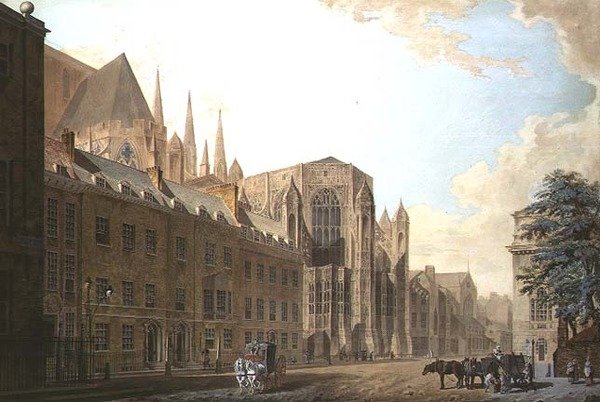 Old Palace Yard, Westminster af Thomas Snr. Malton