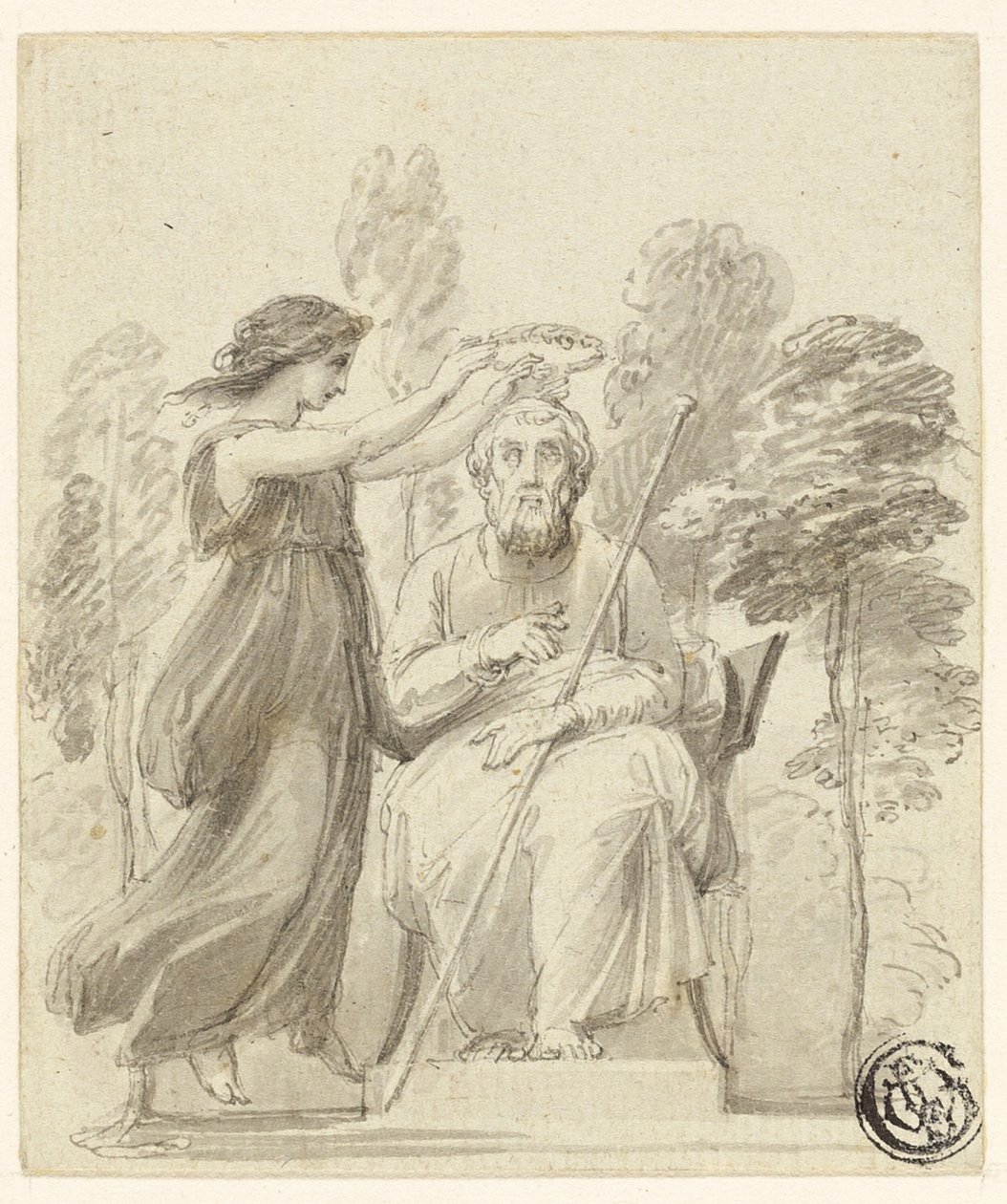 Kroner Homer af Thomas Stothard