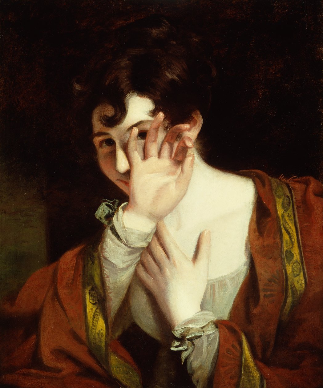 Flirt (olie på lærred) af Thomas Sully
