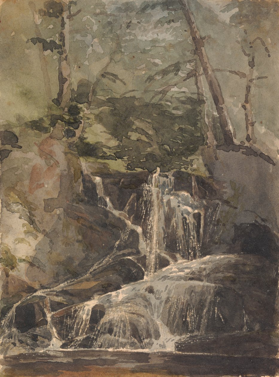 Lille vandfald i skoven af Thomas Sully