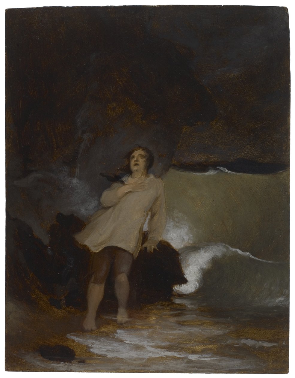Forliset af Robinson Crusoe, ca. 1856 af Thomas Sully
