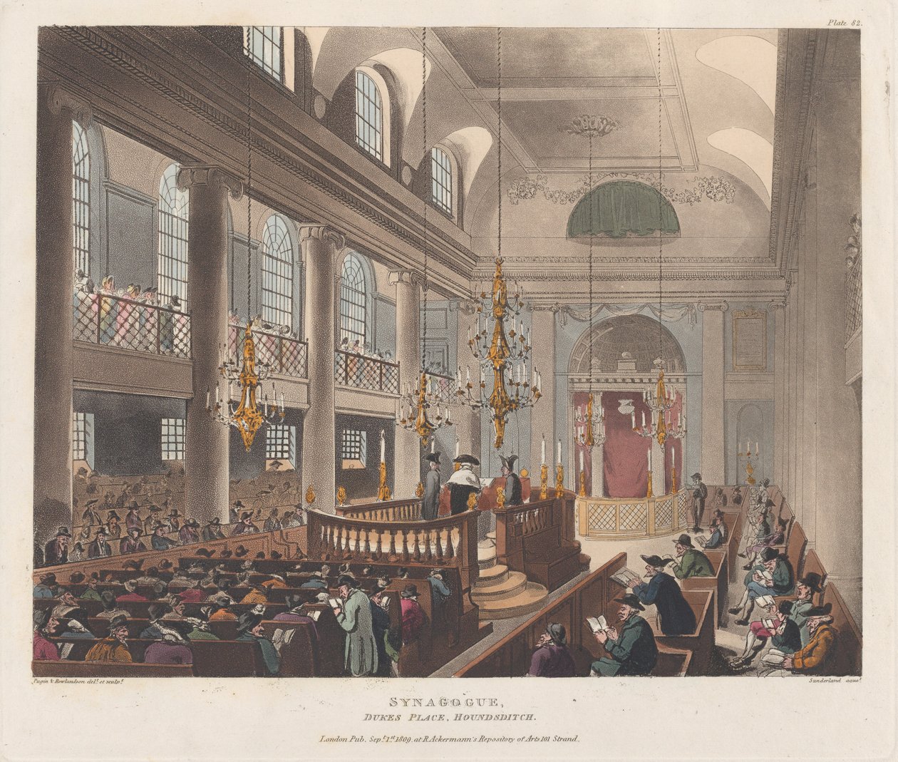 Synagoge, 1. september 1809., 1. september 1809. af Thomas Sutherland
