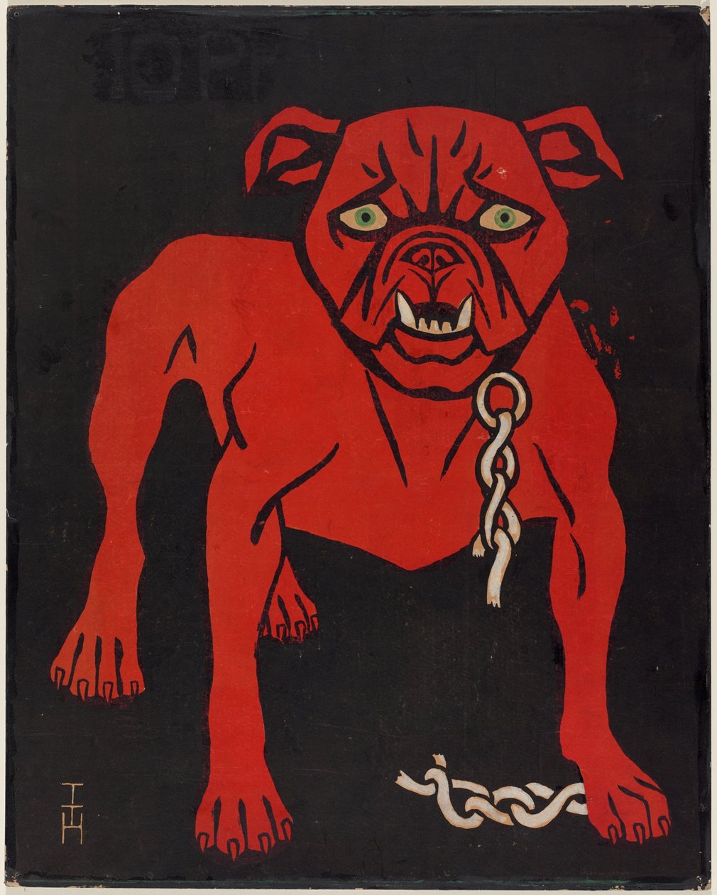 Simplicissimus Bulldog af Thomas Theodor Heine
