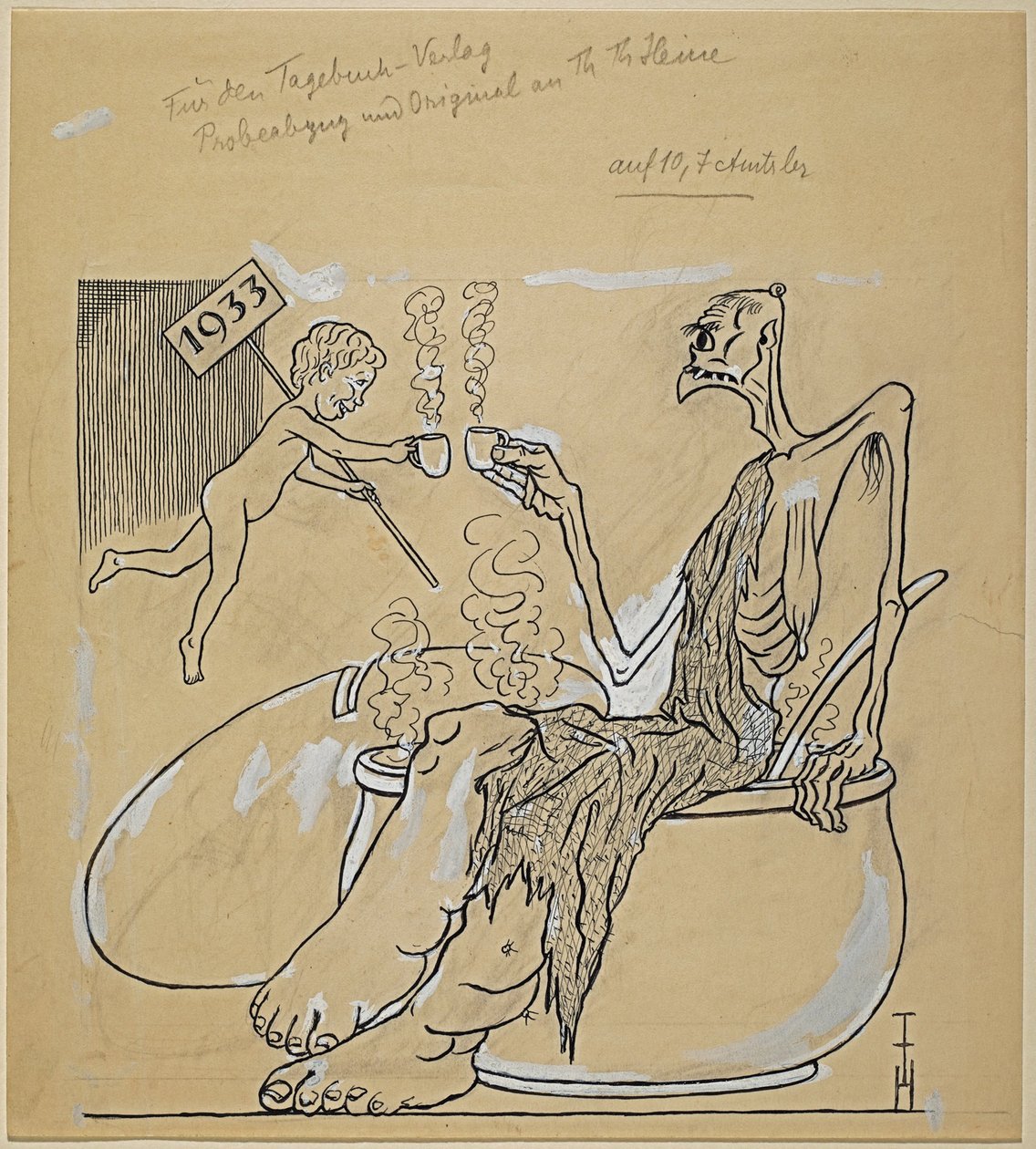 Godt nytår 1933 af Thomas Theodor Heine