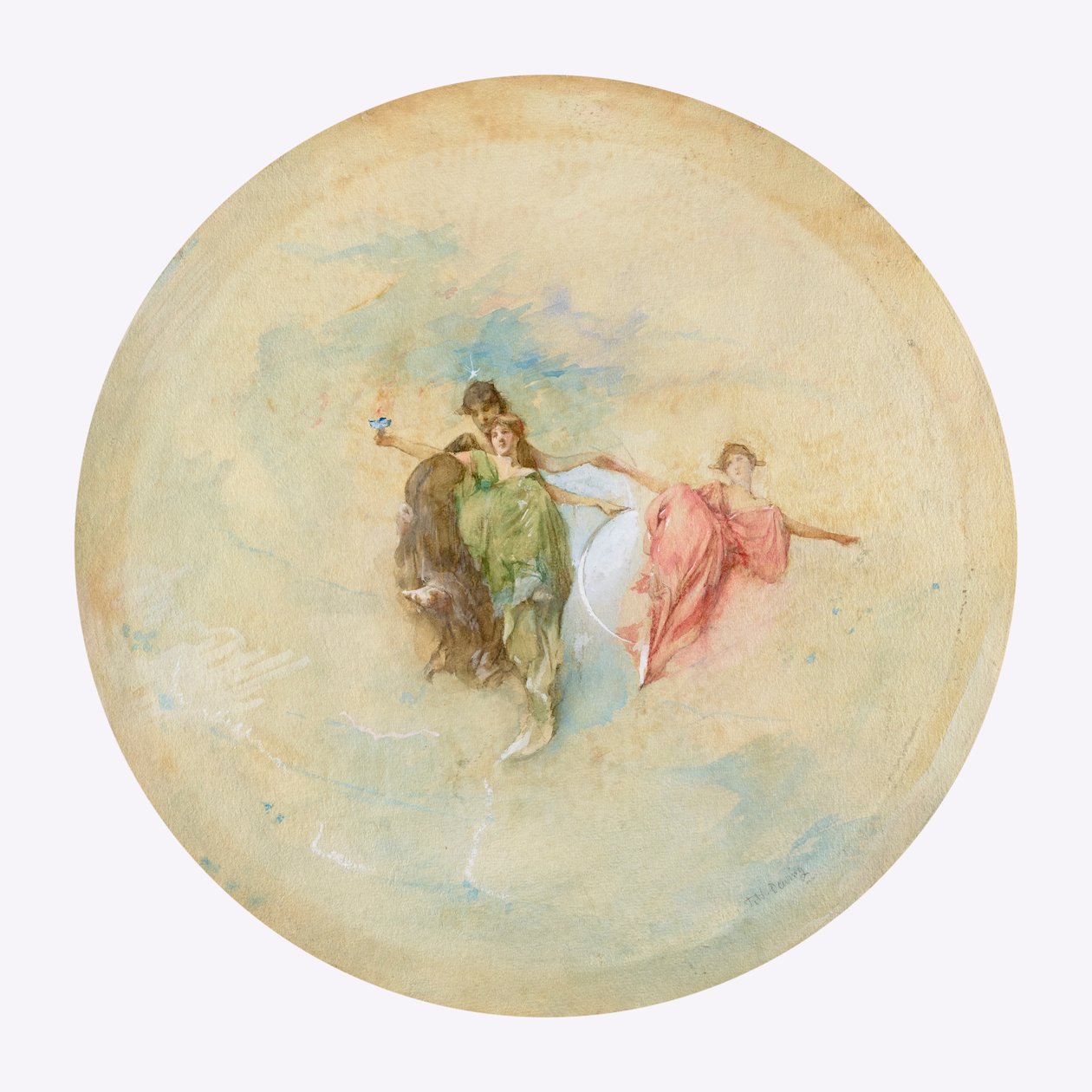 Daggry, 1892. af Thomas Wilmer Dewing