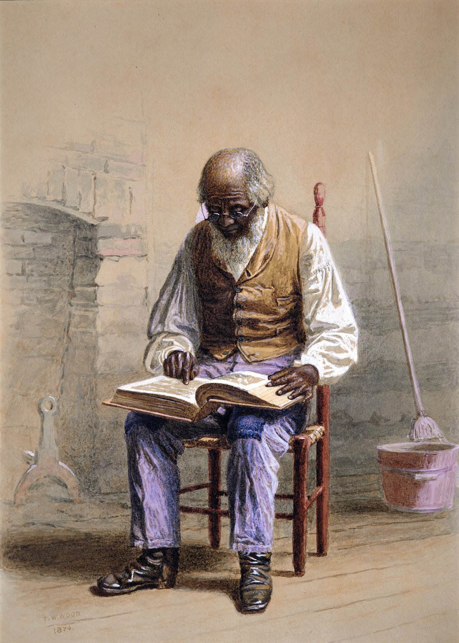 Læsning af skrifterne, 1874. af Thomas Waterman Wood