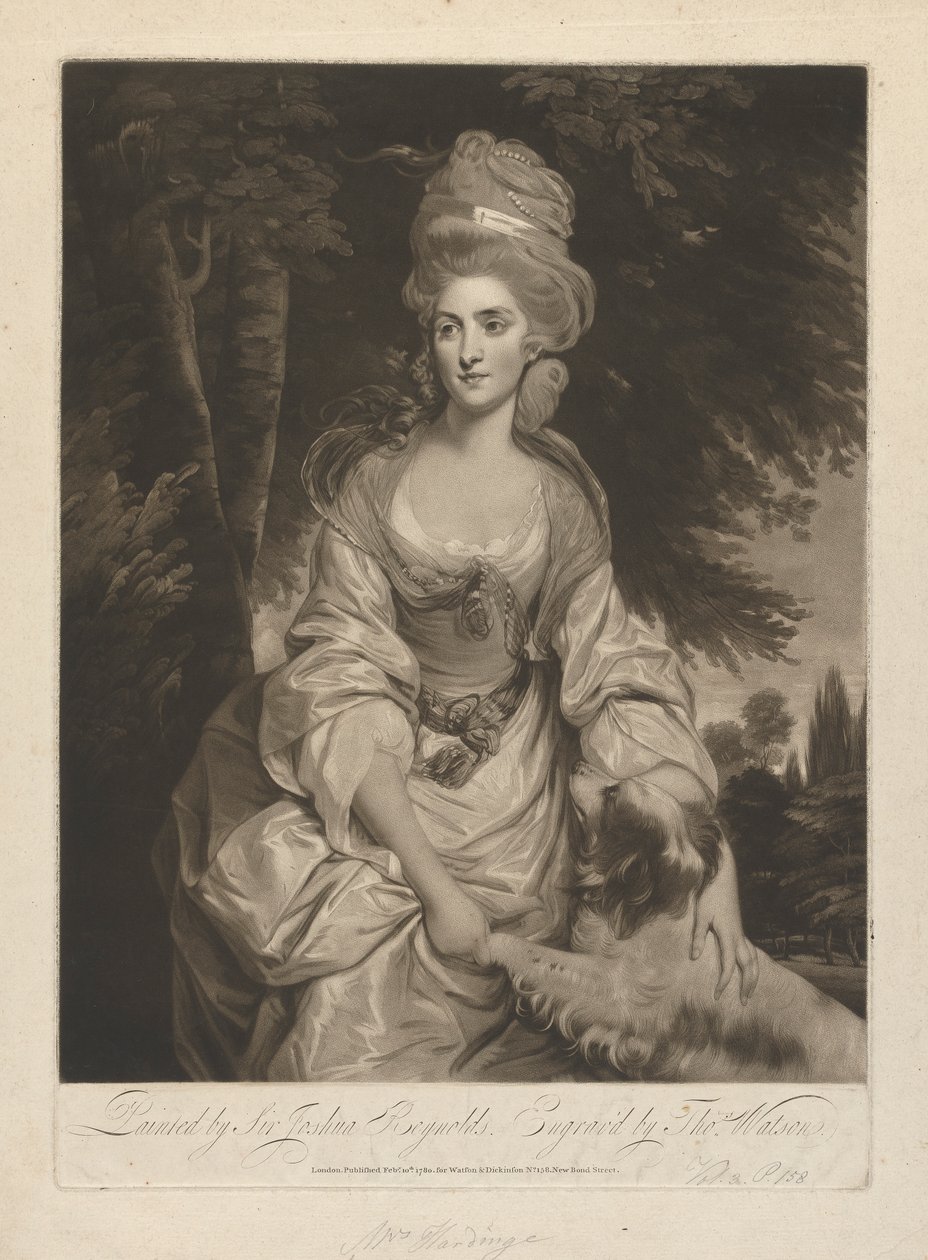 Lucy Hardinge (født Long) af Thomas Watson