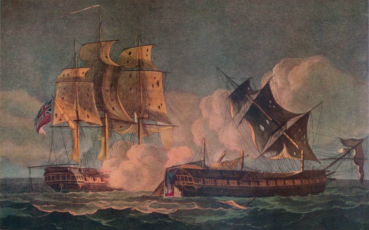 Capture of the Forte, c1800 af Thomas Whitcombe