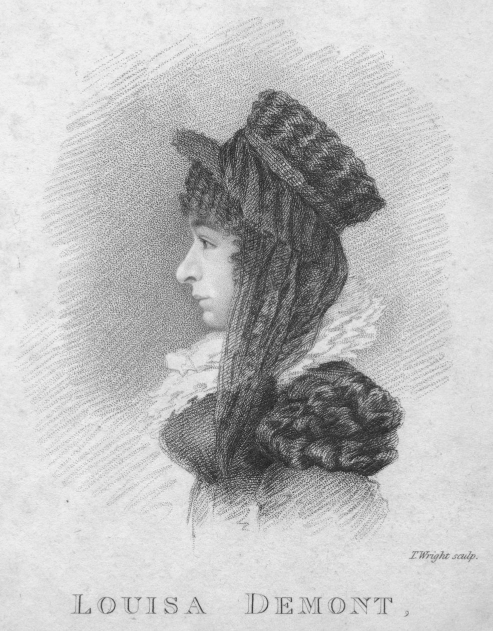 Louisa Demont, c1820. af Thomas Wright