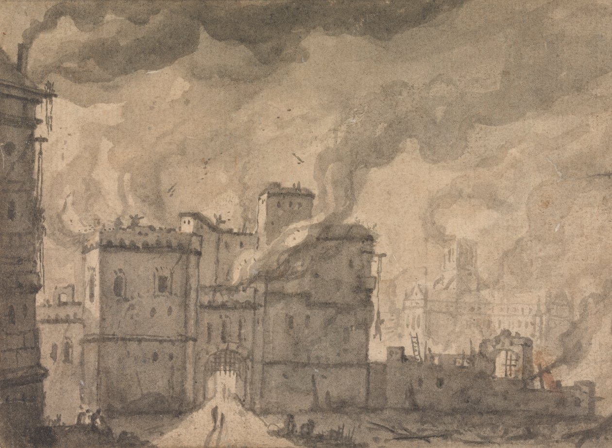 Newgate Prison, Londons brand af Thomas Wyck