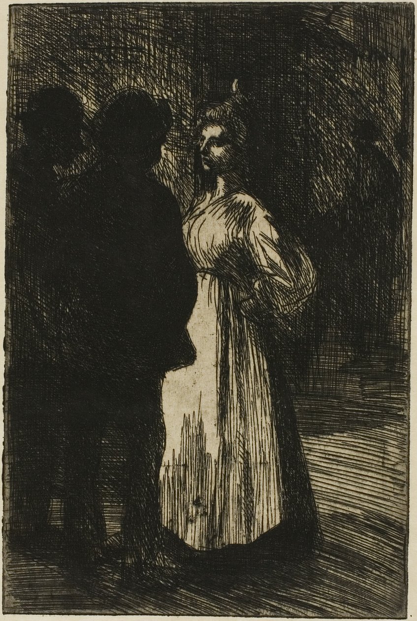 Samtale om natten af Théophile Alexandre Pierre Steinlen