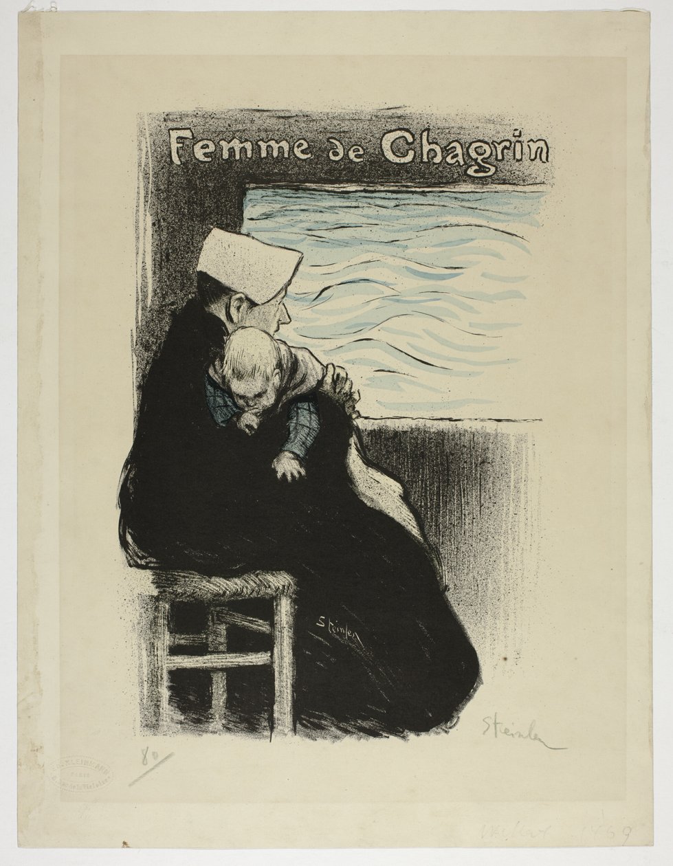 Sorgens kvinde af Théophile Alexandre Pierre Steinlen