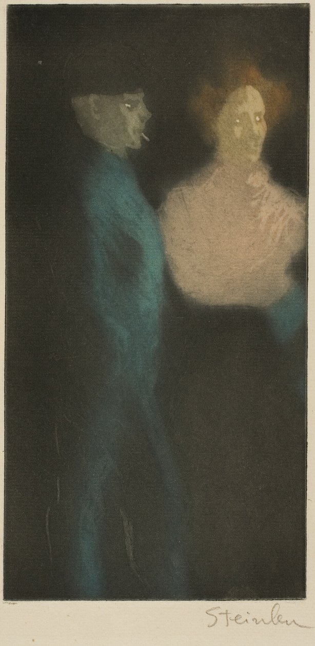 Pige og alfons af Théophile Alexandre Pierre Steinlen