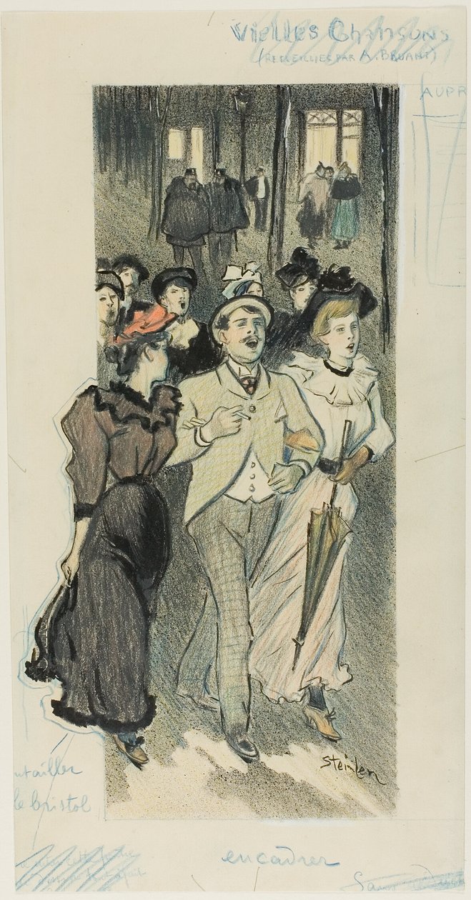 Gamle sange af Théophile Alexandre Pierre Steinlen