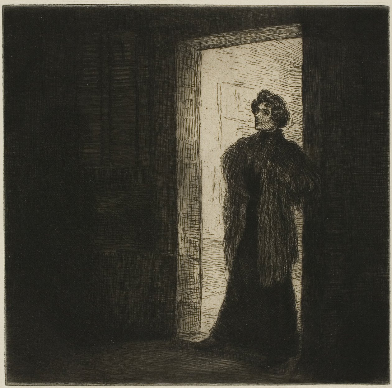 På tærsklen af Théophile Alexandre Pierre Steinlen