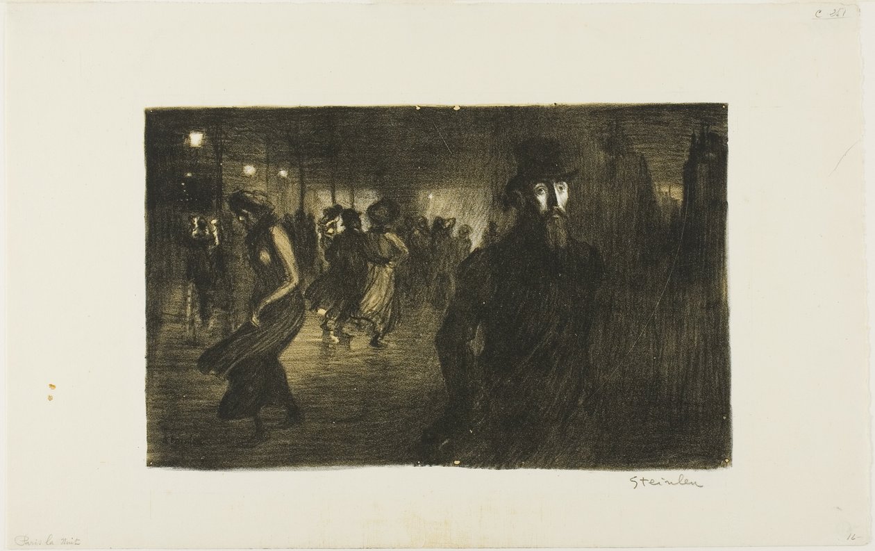 Paris, nat af Théophile Alexandre Pierre Steinlen