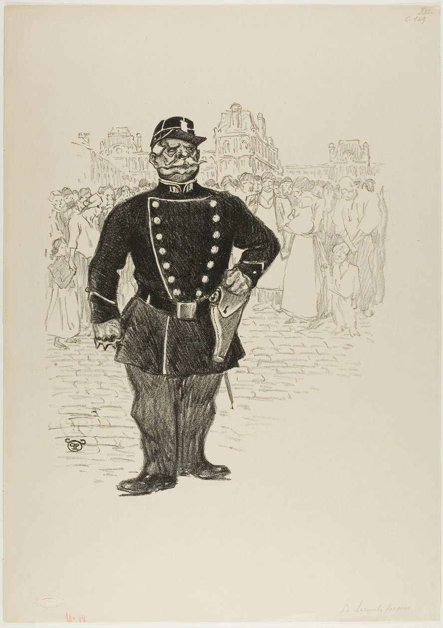Sikkerhed på gaden af Théophile Alexandre Pierre Steinlen