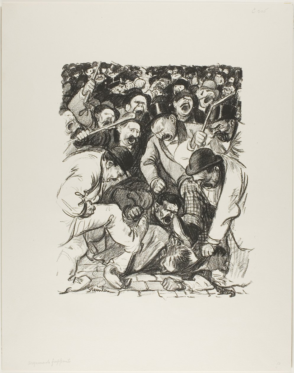 Slående argumenter af Théophile Alexandre Pierre Steinlen