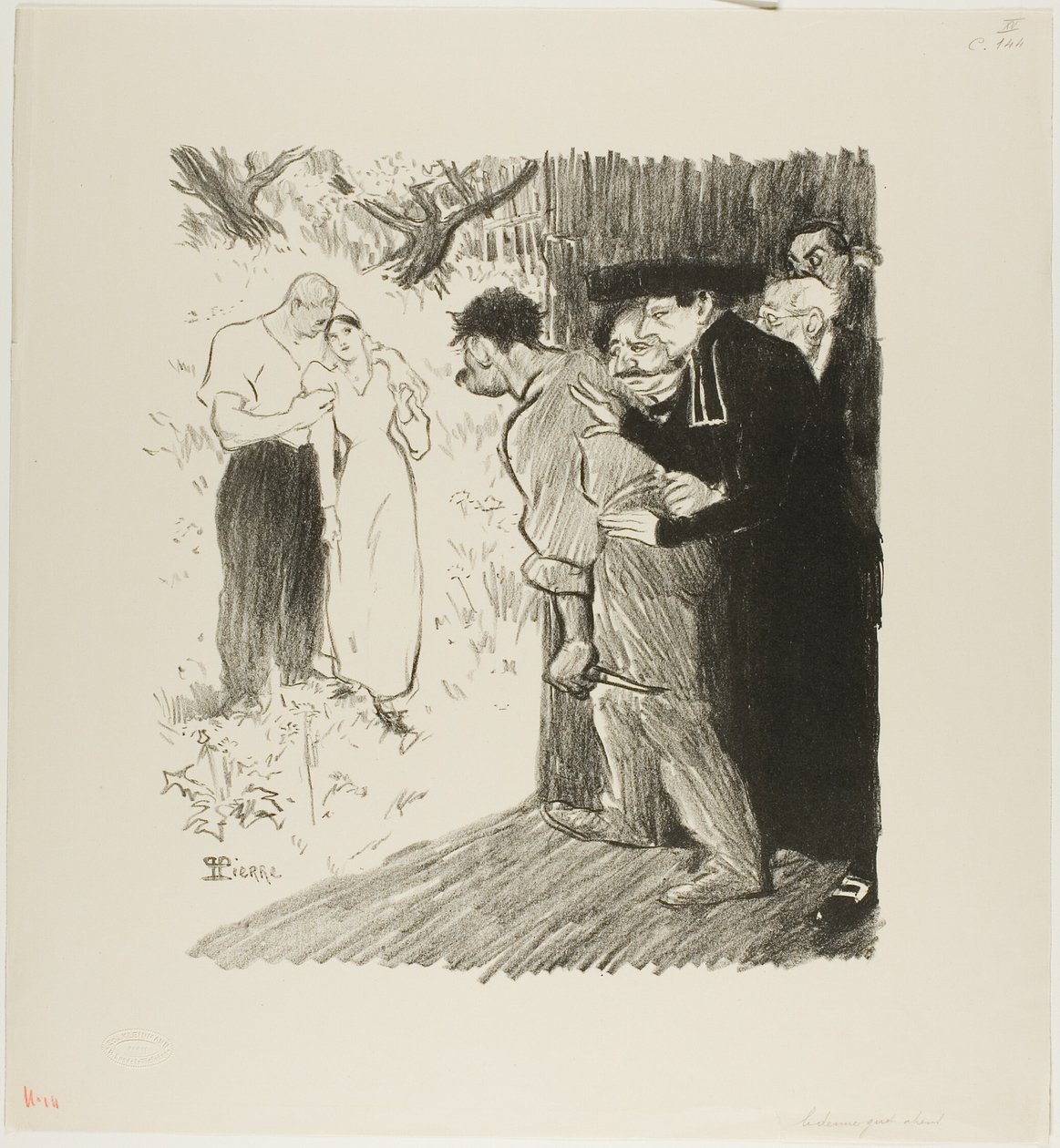 Det sidste bagholdsangreb af Théophile Alexandre Pierre Steinlen