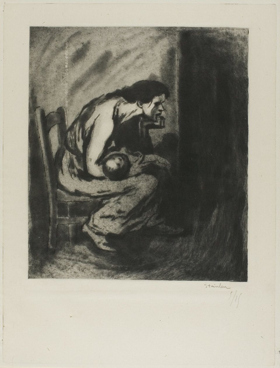 Det syge barn af Théophile Alexandre Pierre Steinlen