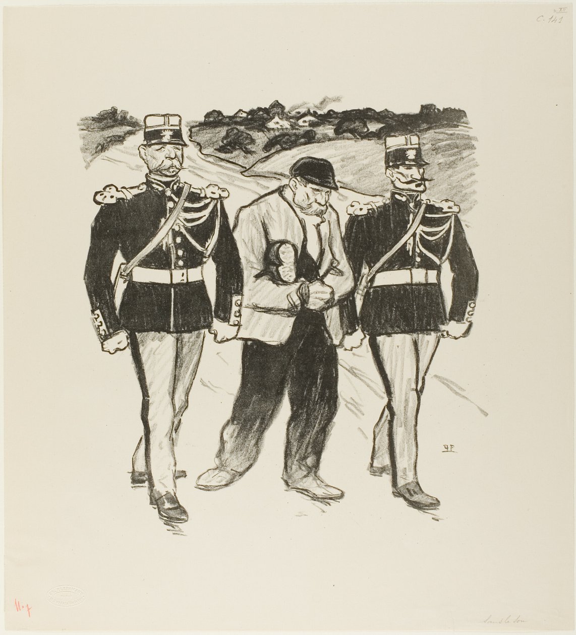 Uden en øre af Théophile Alexandre Pierre Steinlen