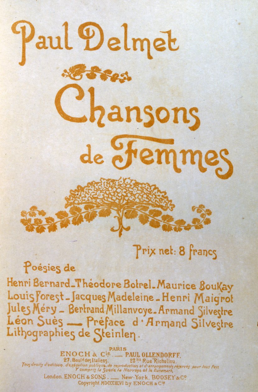 Kvinders sange af Théophile Alexandre Steinlen