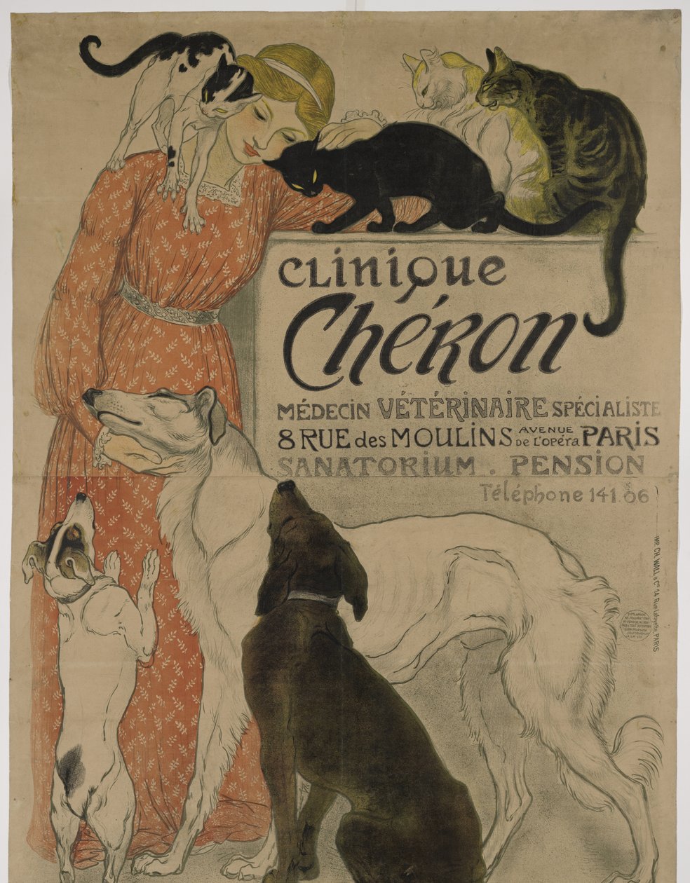 Cheron klinik af Théophile Alexandre Steinlen