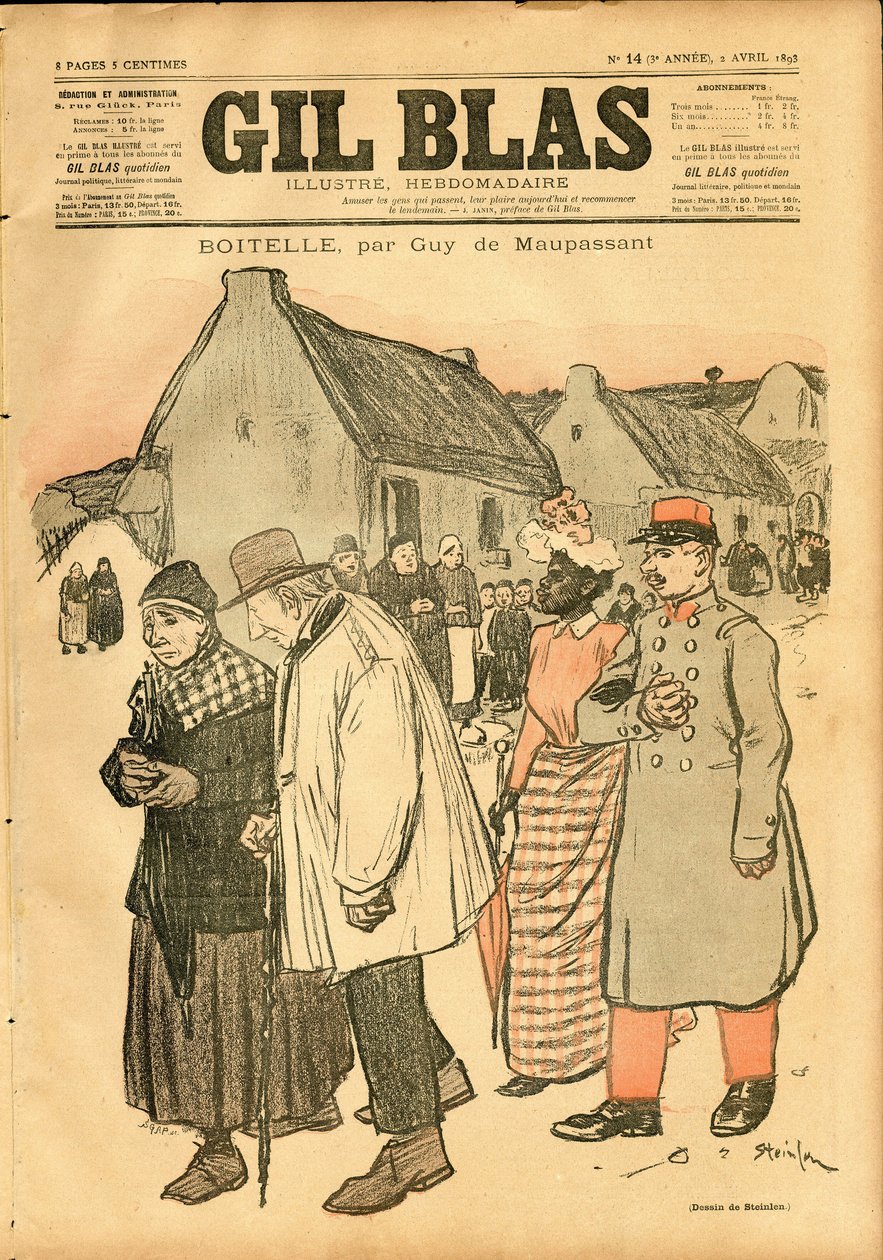 Cover af "" Gil Blas"" af Théophile Alexandre Steinlen