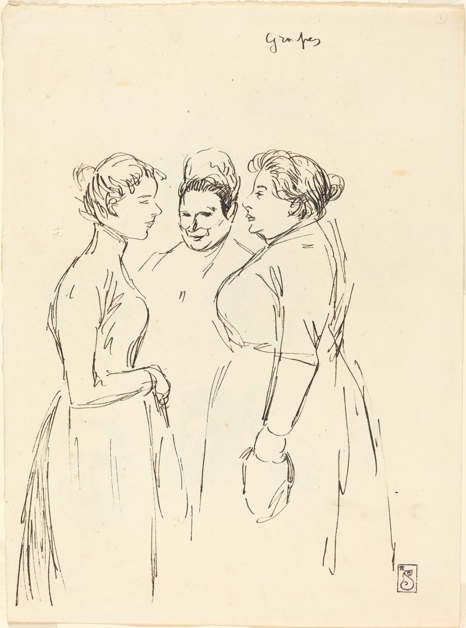 Sladderkvinder af Théophile Alexandre Steinlen