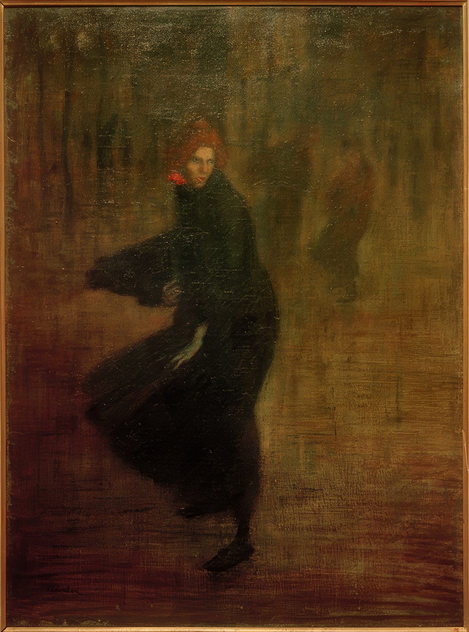 Ung kvindelig arbejder på gaden af Théophile Alexandre Steinlen