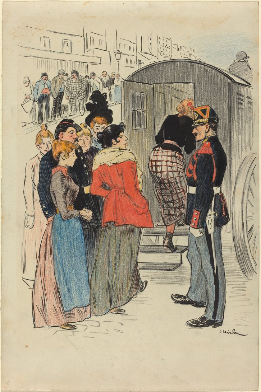 The Roundup, 1893. af Théophile Alexandre Steinlen
