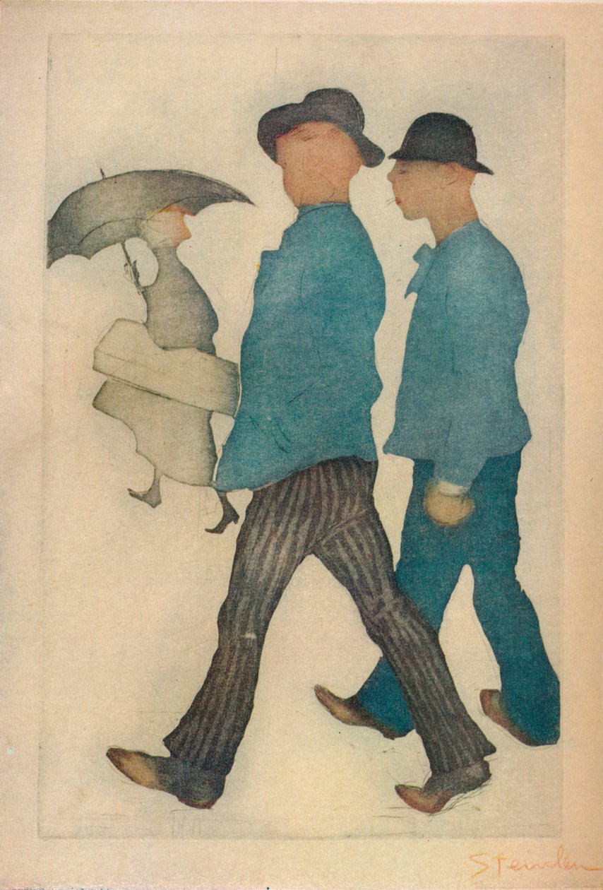 De to gigoloer, 1898. af Théophile Alexandre Steinlen