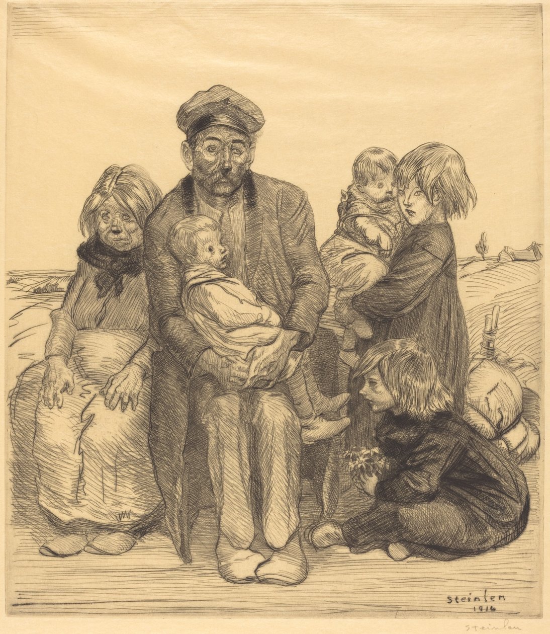 Fattige folk af Théophile Alexandre Steinlen
