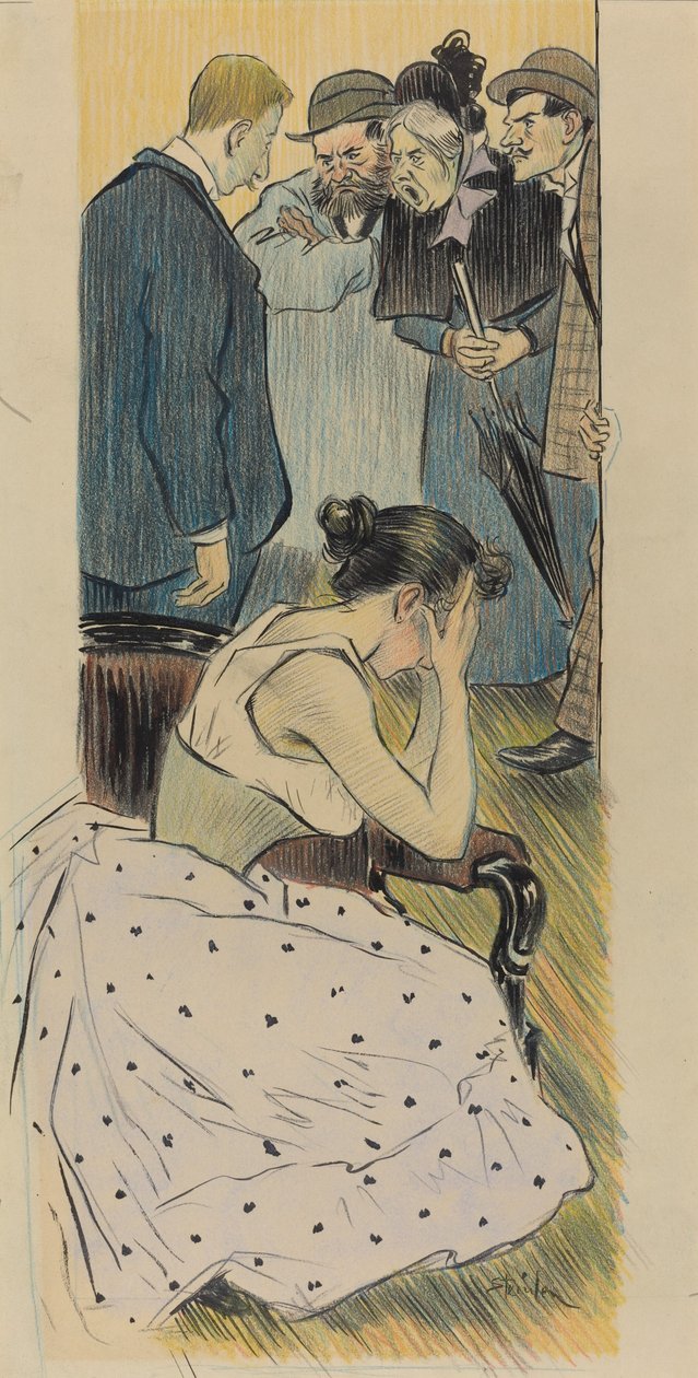 Hans Familiesang, 1893. af Théophile Alexandre Steinlen