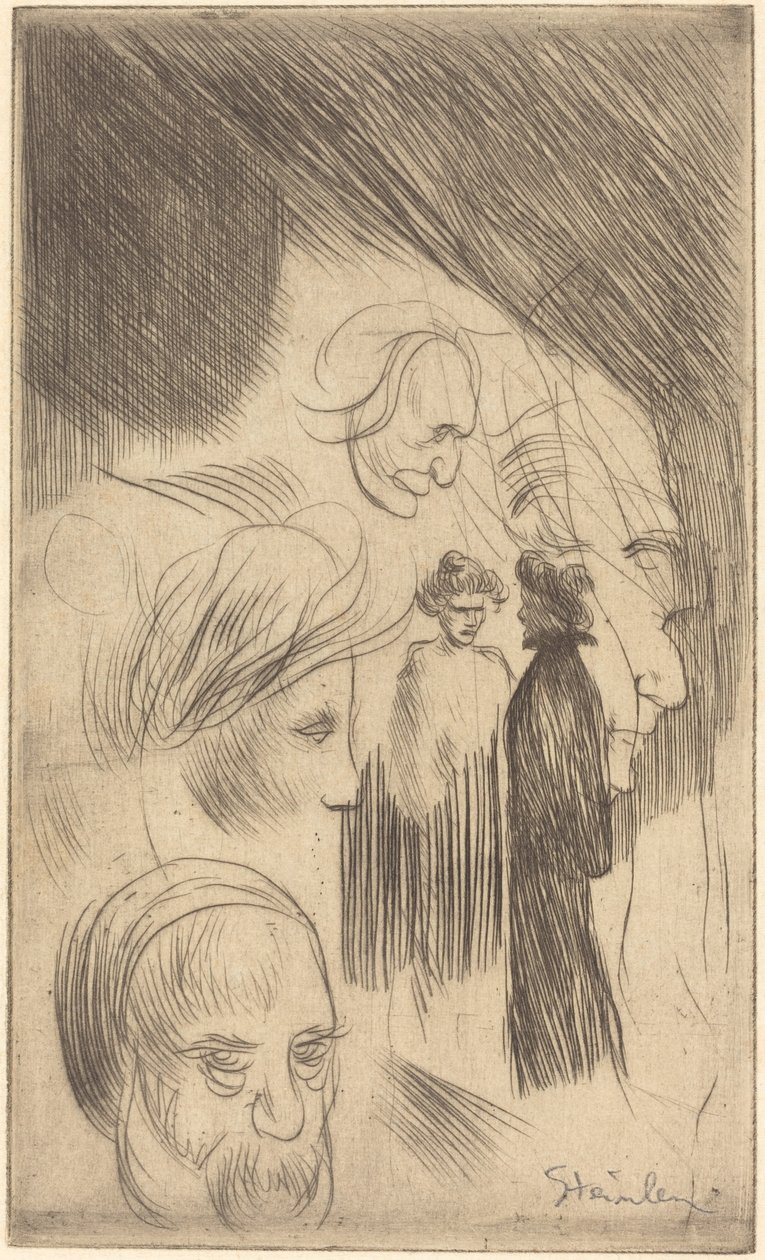 Skitseplade af Théophile Alexandre Steinlen