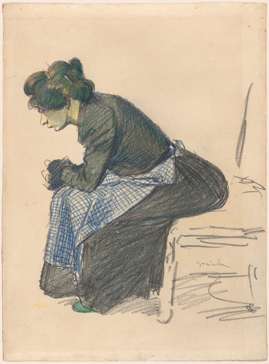Studie af en kvinde af Théophile Alexandre Steinlen