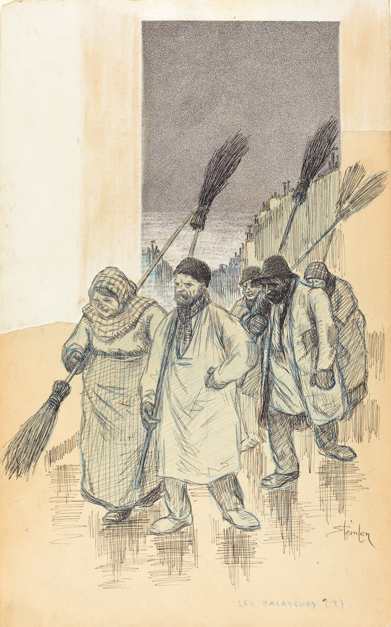 Fejemaskiner, 1888. af Théophile Alexandre Steinlen