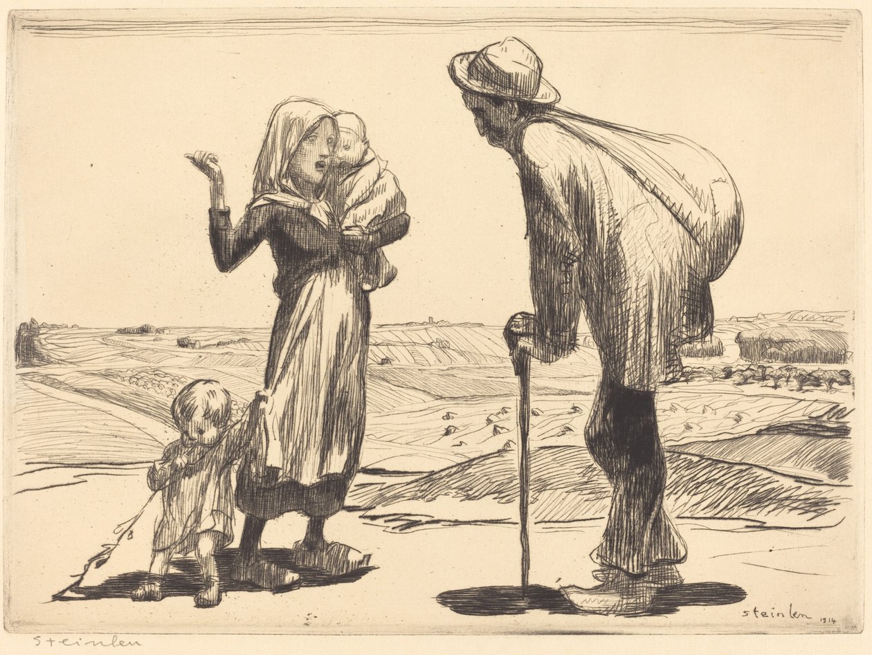Den Fjerne By af Théophile Alexandre Steinlen