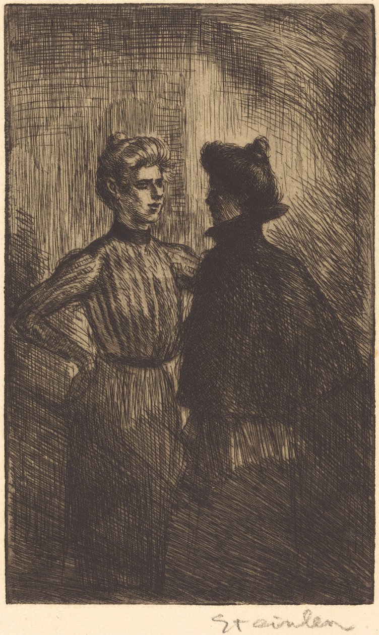 Mødet mødes, 1902. af Théophile Alexandre Steinlen