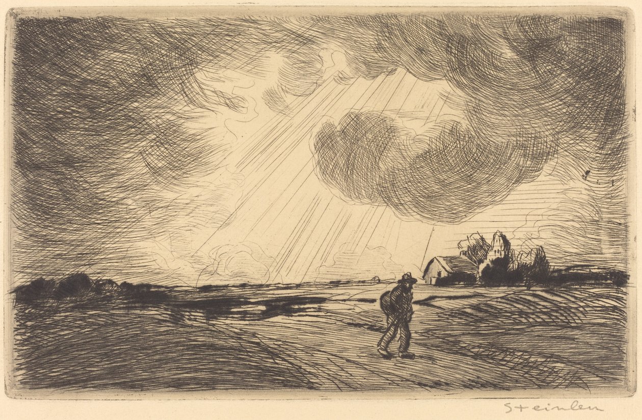 Tordenstorm af Théophile Alexandre Steinlen