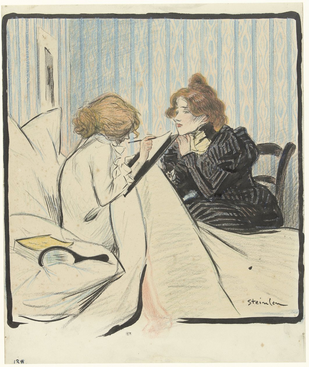 To kvinder i et soveværelse af Théophile Alexandre Steinlen
