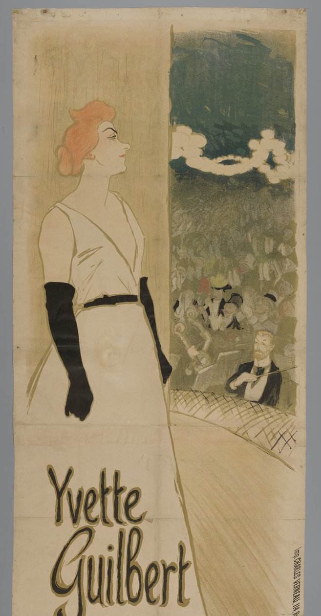 Yvette Guilbert ambassadører af Théophile Alexandre Steinlen