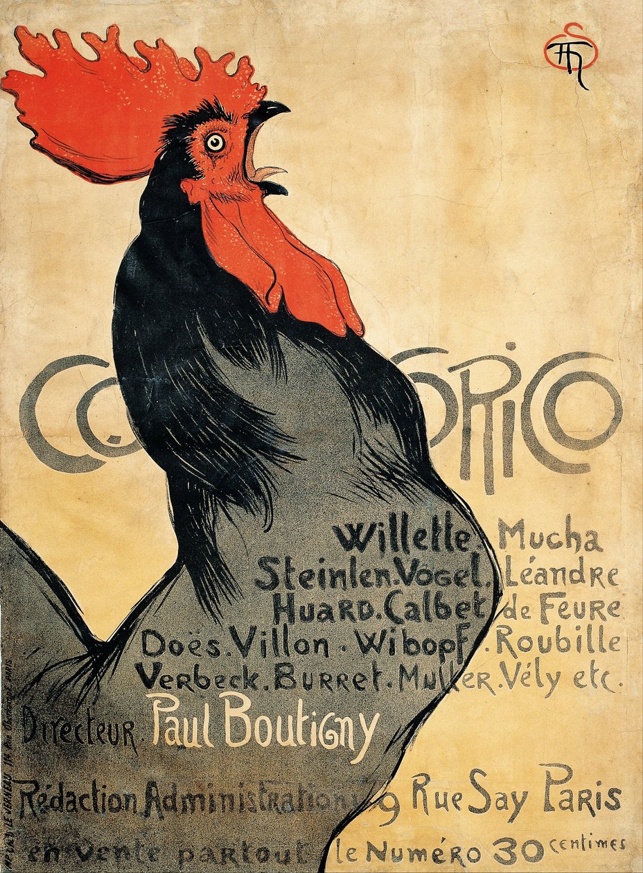 Cocorico af Théophile Alexandre Steinlen