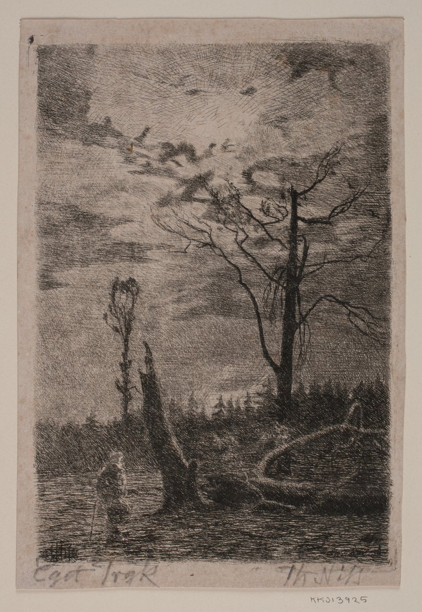 Skovrydning. Aften af Thorvald Niss