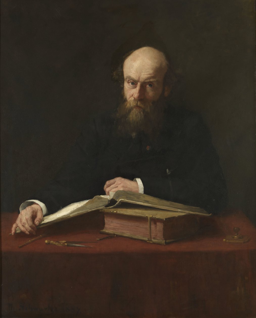Portræt af Dr. P.J.H. Cuypers (1827-1921) af Thérèse Schwartze