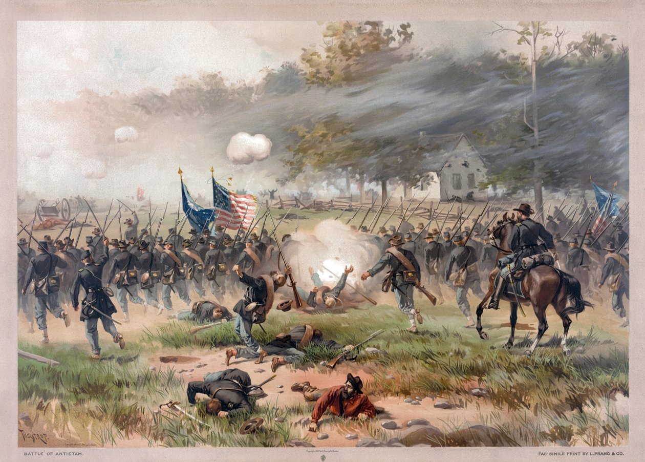 Battle of Antietam, pub. 1887 af Thure de Thulstrup