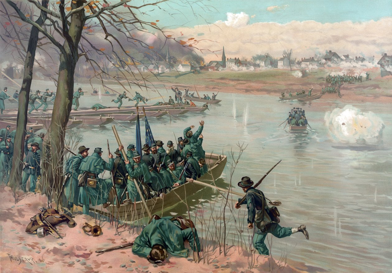 Slaget ved Fredericksburg, pub. L. Prang & Co., 1886 af Thure de Thulstrup