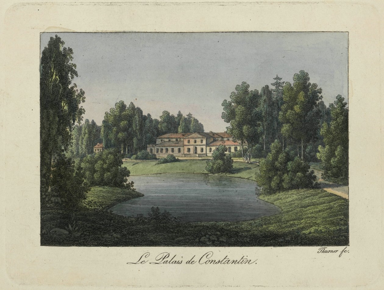 Udsigt over Konstantinpaladset i Pavlovsk, 1810
